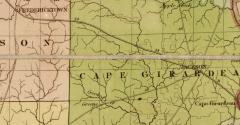 1839 Burr Post Roads Map