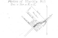 Top Section of 1922 Marble Hill Survey, Jackson Road