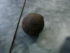 4 inch iron cannonball
