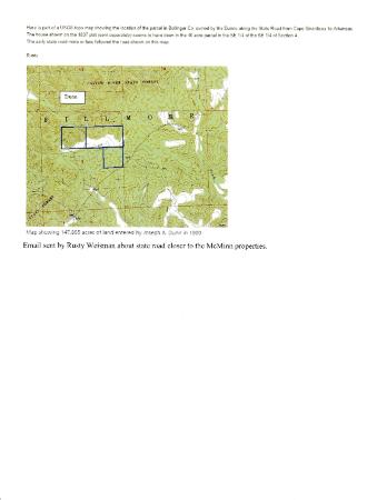 Email with 1900 Dunn Survey of McMinn Plat